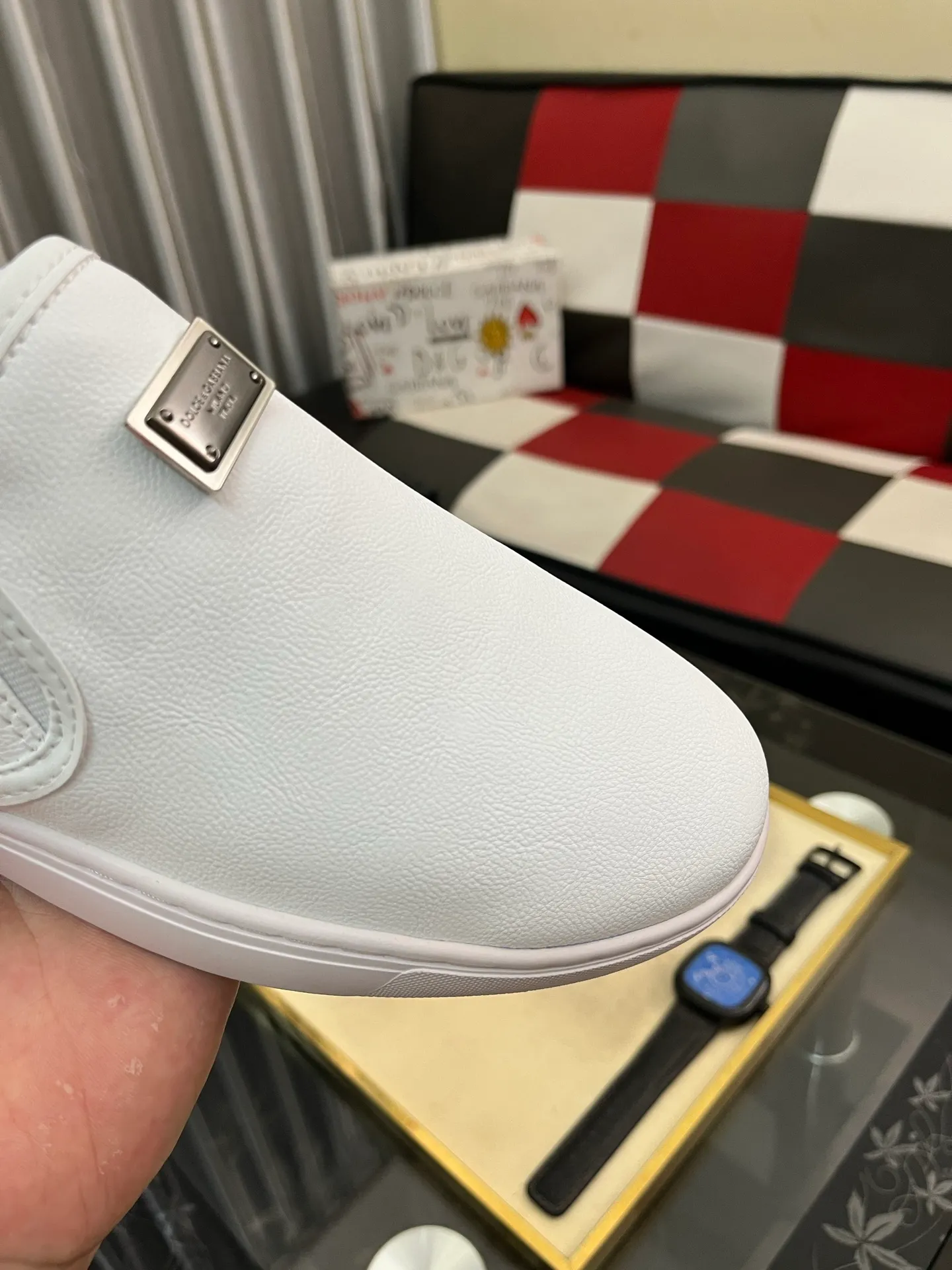 Men's men's shoes💰400⌚️⌚️【DG～】men's casual shoes 2022z cabinet simultaneous sale 🔶🔷🔜The upper is made of cowhide spliced fabric ➕Mesh lining, which is comfortable and breathable. The sole is: the original comfortable and wear-resistant outsole, ⚠️The real thing📱Photographed🎬The real thing is better📢📢📢Size: 38-46